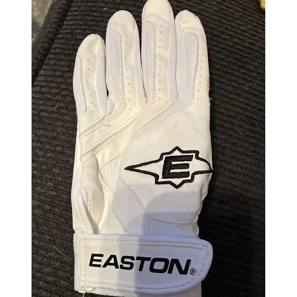 Easton White Fast Pitch Softball Batting Glove Youth Girls Small Left hand